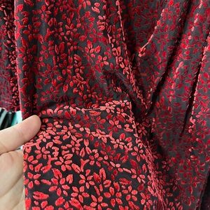 C/MEO Collective Floral Velvet Burnout Dress